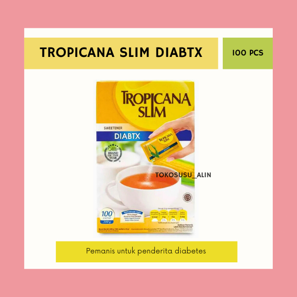 

TROPICANA SLIM DIABTX 100 SACHET PER BOX
