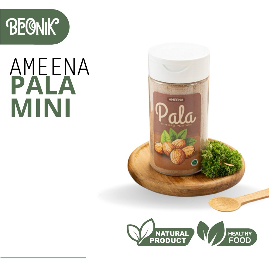 

[ MINI ] Pala Bubuk Asli Ground Nutmetg 70GR | Ameena Premium Quality