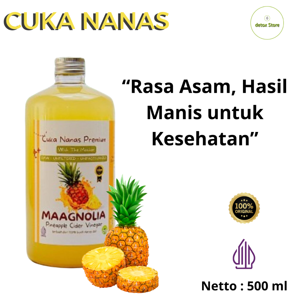 

Maagnolia Cuka Nanas Premium Pineapple Cider Vinegar 500ML