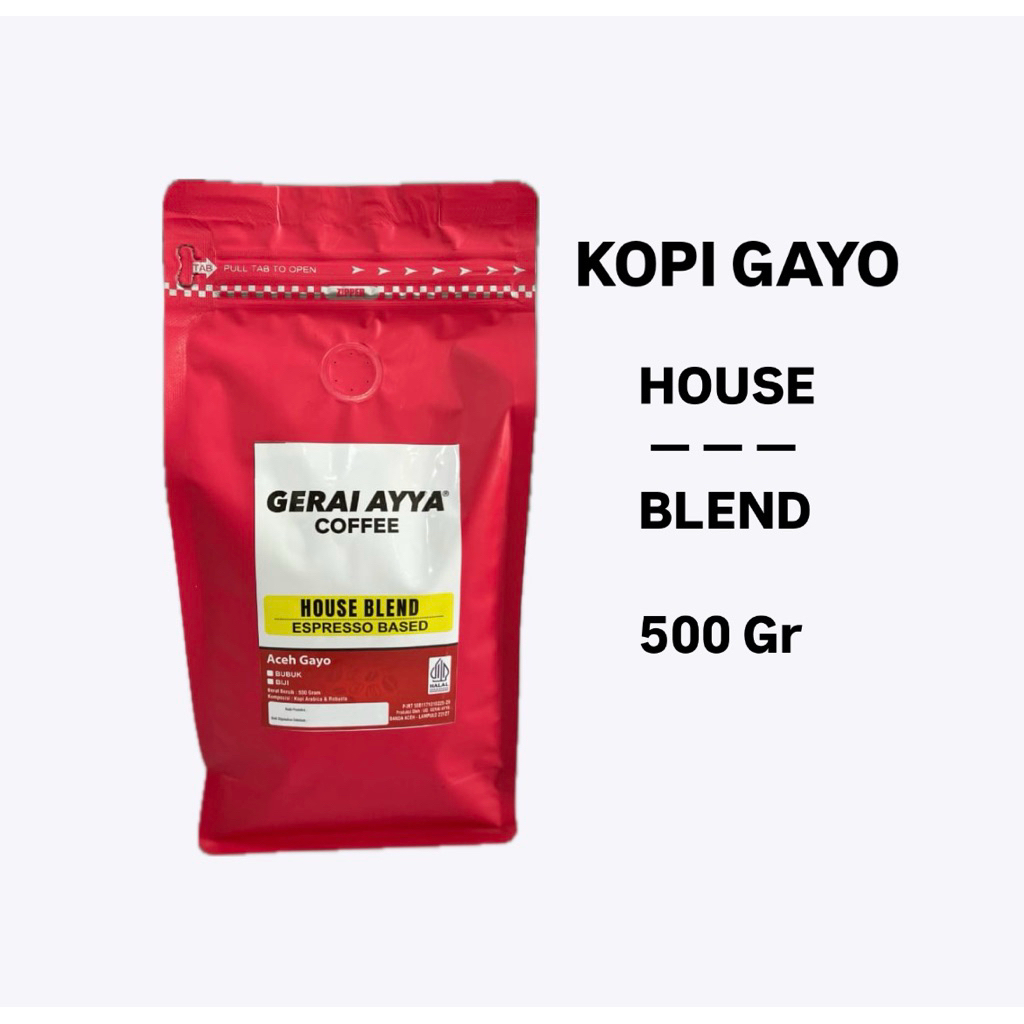 

KOPI HOUSE BLEND 500 Gr ACEH GAYO ( ESPRESSO BASE )