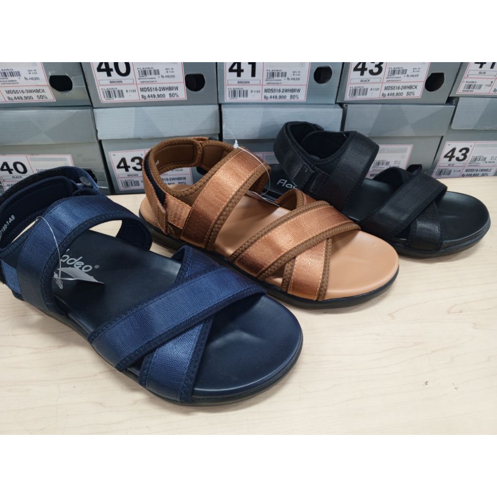 Fladeo sandal pria tali belakang