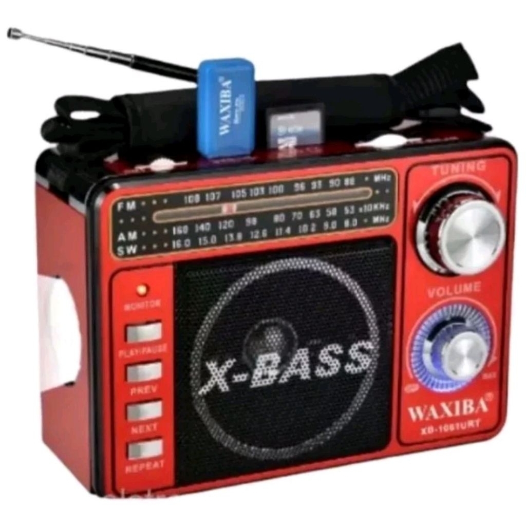 (COD) BAYAR DI TEMPAT RADIO KLASIK/JADUL SN-4020BT 3 BAND + MP3 PLAYER X-BASS