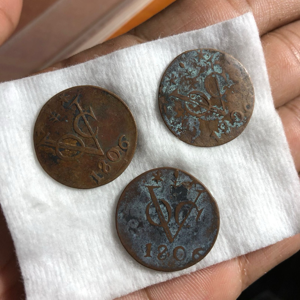 Koin Kuno Gelderland VOC 3pcs 1806