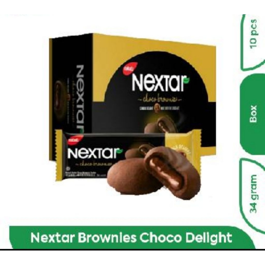 

NEXTAR BROWNIES CHOCO DELIGHT 34gr BOX ISI 10 PCS
