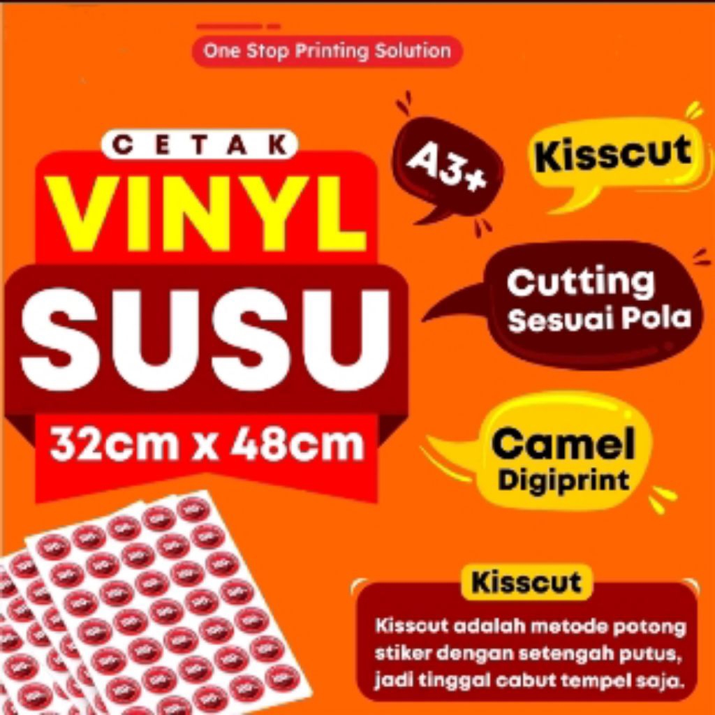 

STICKER VINYL A3+ TERMURAH | STICKER LABEL KEMASAN | STICKER MAKANAN