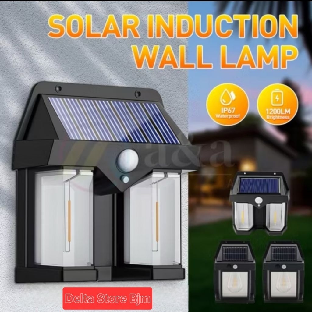 LAMPU Dinding SOLAR PANEL / LAMPU DindingTENAGA SURYA / LED Emergency / LAMPU TENAGA / Lampu Dinding