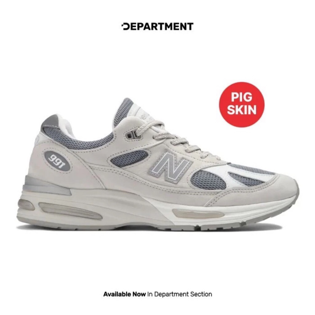 NEW BALANCE Sepatu Sneakers Pria 991 V2 “MADE IN ENGLAND” U991LG2 ORIGINAL