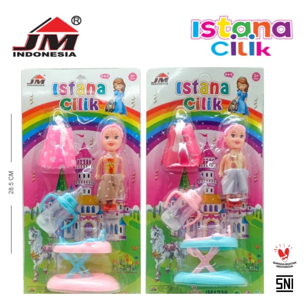 Mainan Istana Cilik Anak / Mainan Boneka / Barbie Kecil