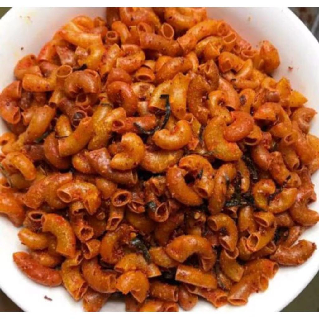 

MAKARONI kriuk daun jeruk makroni pedas cemilan makanan ringan isi 1kg