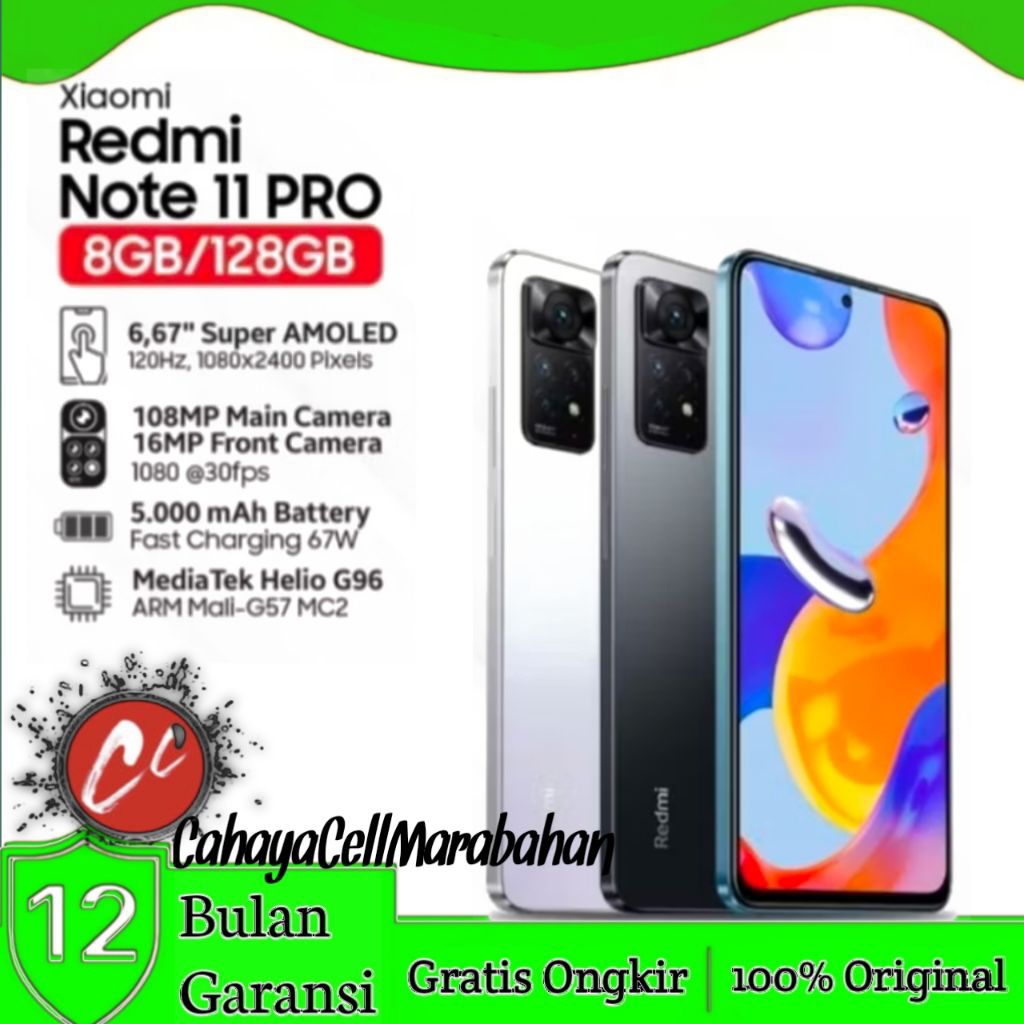XIAOMI REDMI NOTE 11 PRO 4G RAM (8/128 DAN 6/128) SEGEL RESMI