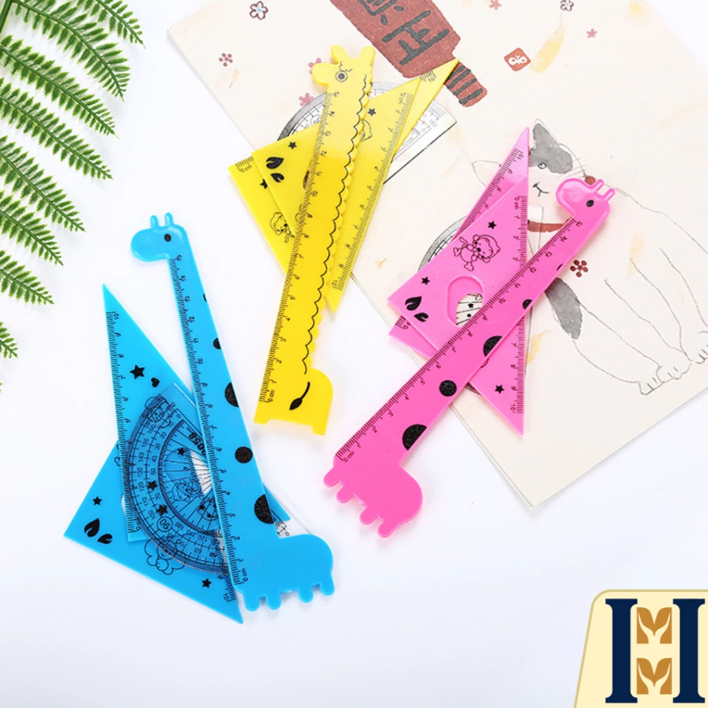 

PENGGARIS PLASTIK 1 SET 4 MODEL BENTUK HEWAN JERAPAH KARTUN LUCU 15CM