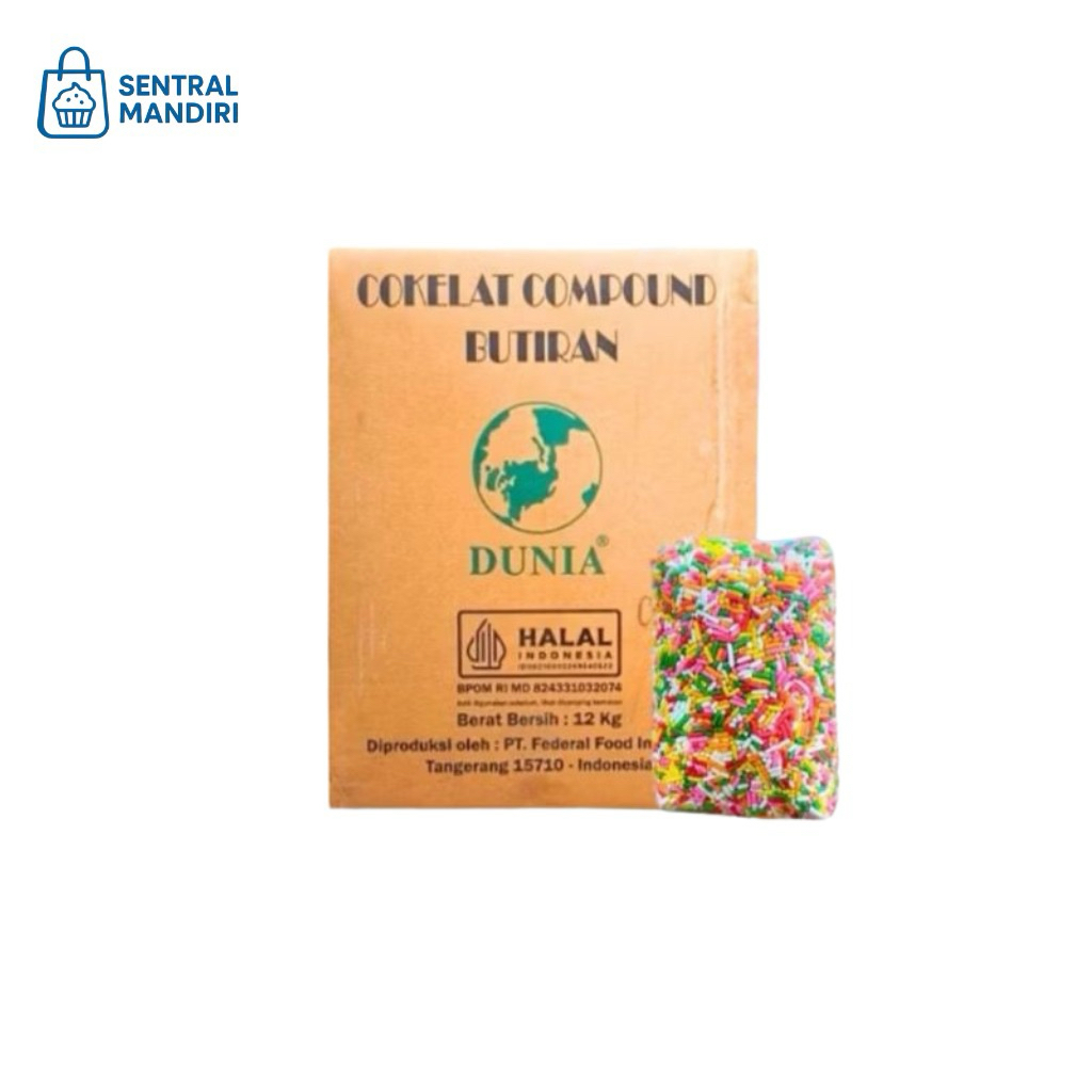 

Dunia Meses Cokelat Warna-Warni Chompound Repack 250gr, 500gr & 1Kg, Meses Ekonomis