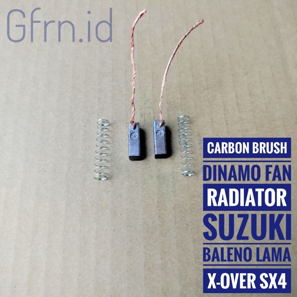 Arang Carbon Brush Dinamo Fan Kipas Radiator Suzuki Sx4 Over Baleno Lama