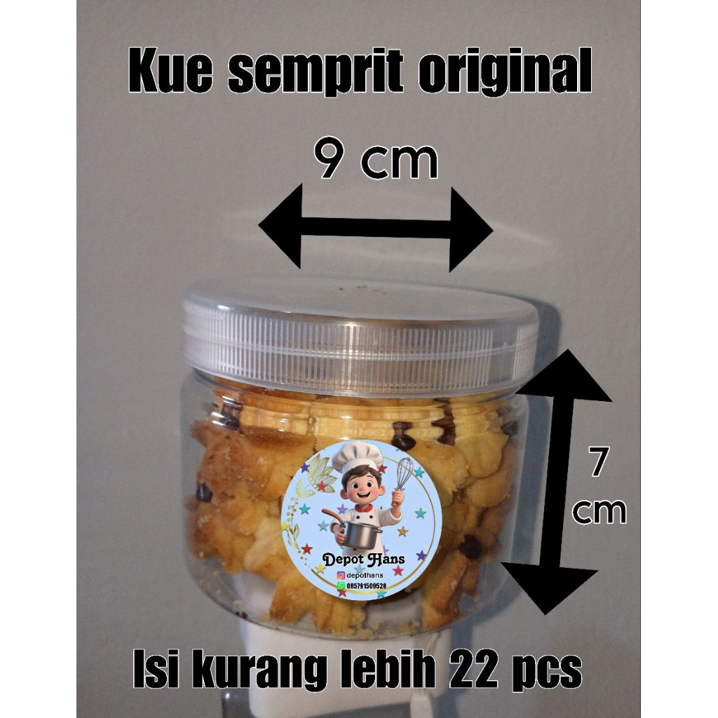 

PO kue semprit wangi susu per toples