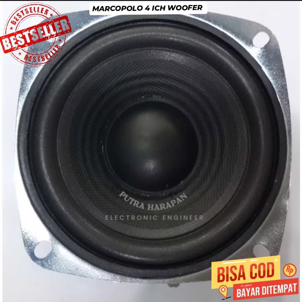 SPEAKER MARCOPOLO 4 ICH WOOFER 40 WATT 4 OHM TERLARIS