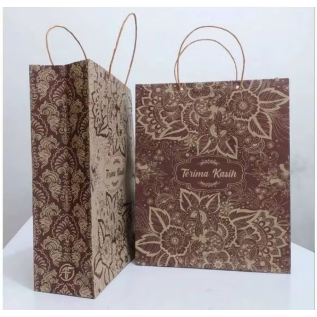 

GROSIR MURAH!! PAPER BAG BATIK ukuran 22x28x6, PAPER BAG HAJATAN