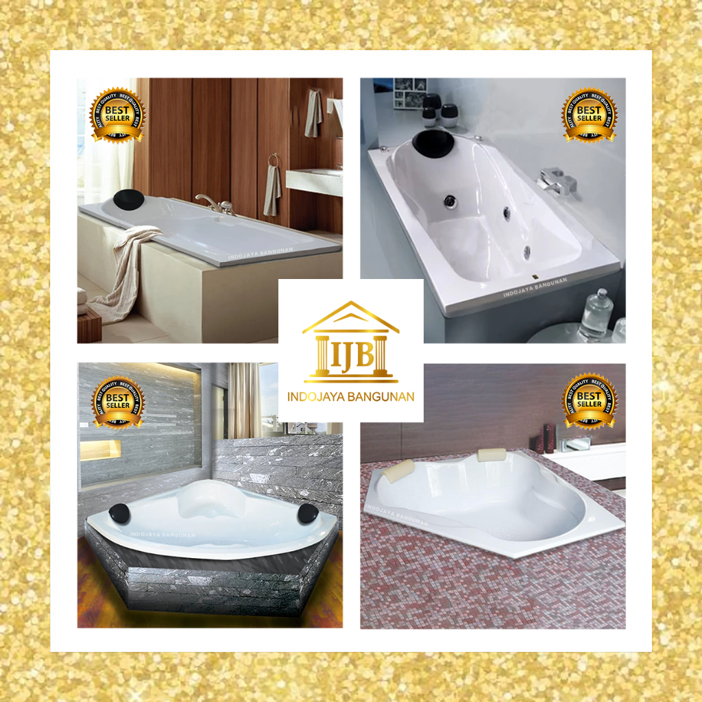 Bathtub Marble Putih 130 140 150 160 170 180 190 Long Sudut Corner Standing Jacuzzi Whirlpool
