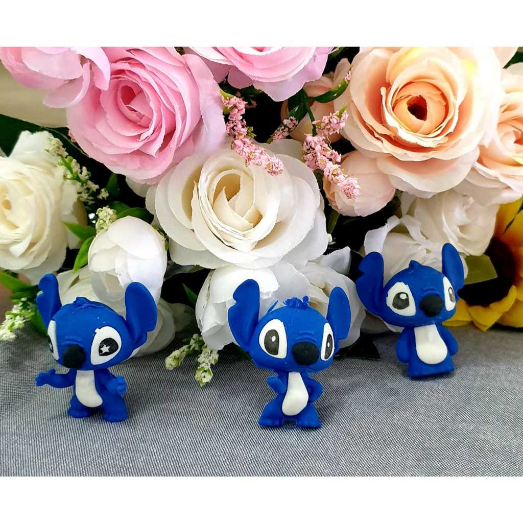 

R-GNR Penghapus Eraser Miniatur Stitch isi 3