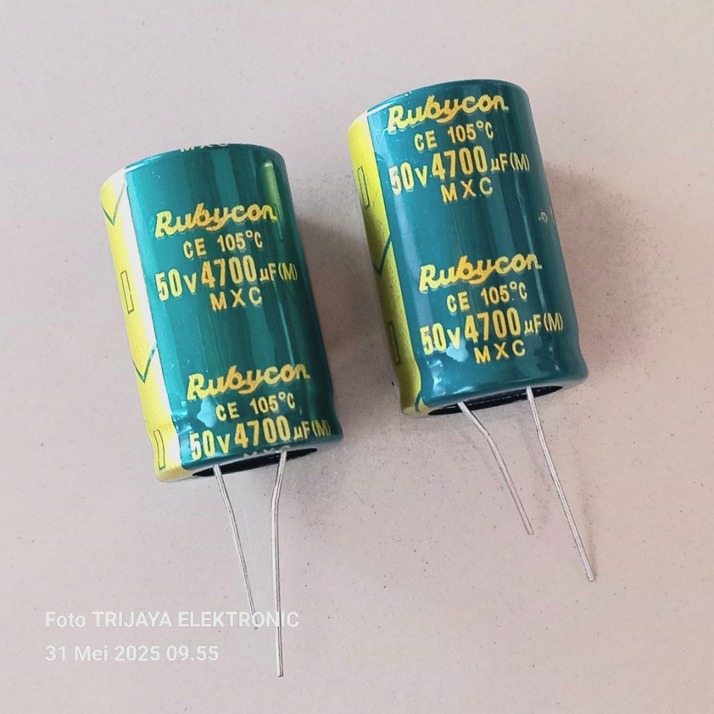 Elco Kapasitor Elko 4700uf 50v Rubycon Samwha Winner