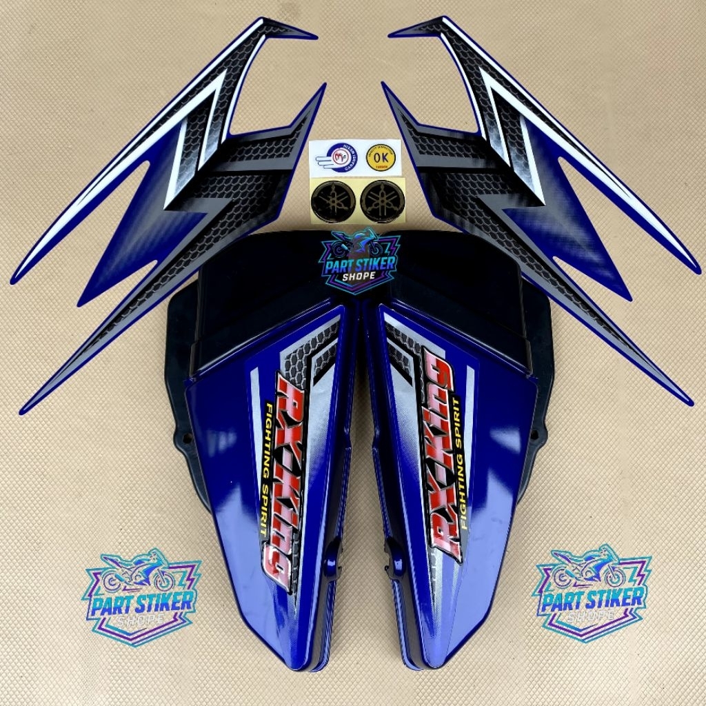 COVER BOK AKI RX KING BIRU FULLSET STRIPING BIRU 2004 TEPONG AKI RX KING BIRU BOK AKI RX KING BIRU F