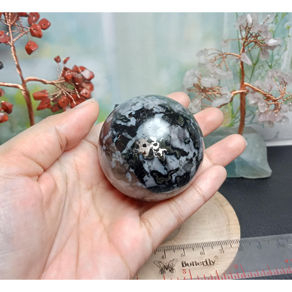 Natural Indigo Gabbro Sphere (4)