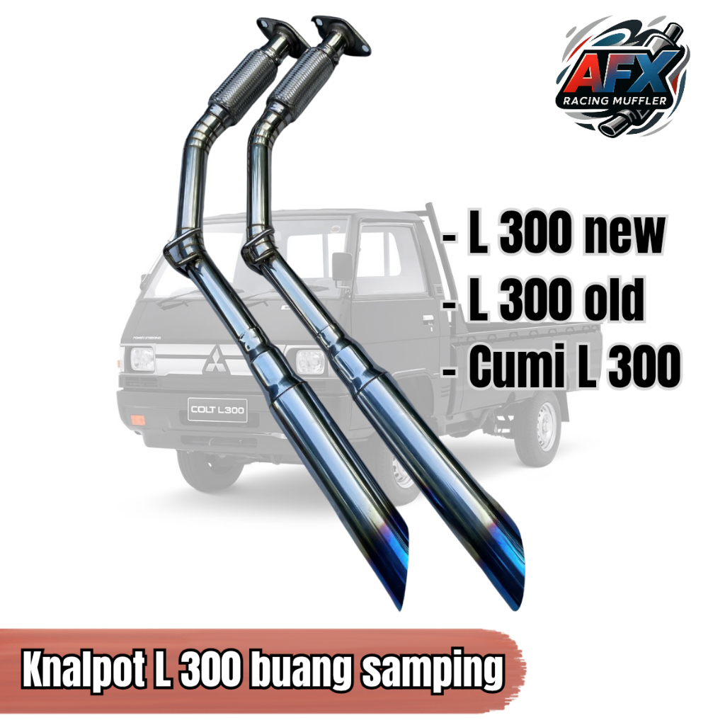 knalpot Fleksibel ngirr L 300 buang samping model terbaru