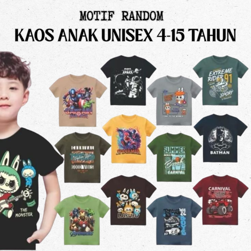 Paket Bundling Baju Anak 100 ribu 5 pcs Laki-laki Dan Perempuan