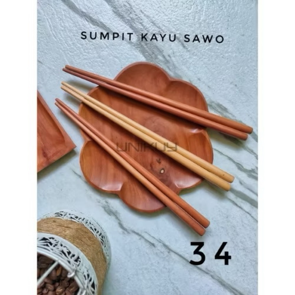 Sumpit kayu / Sumpit kayu sawo / Sumpit Makan