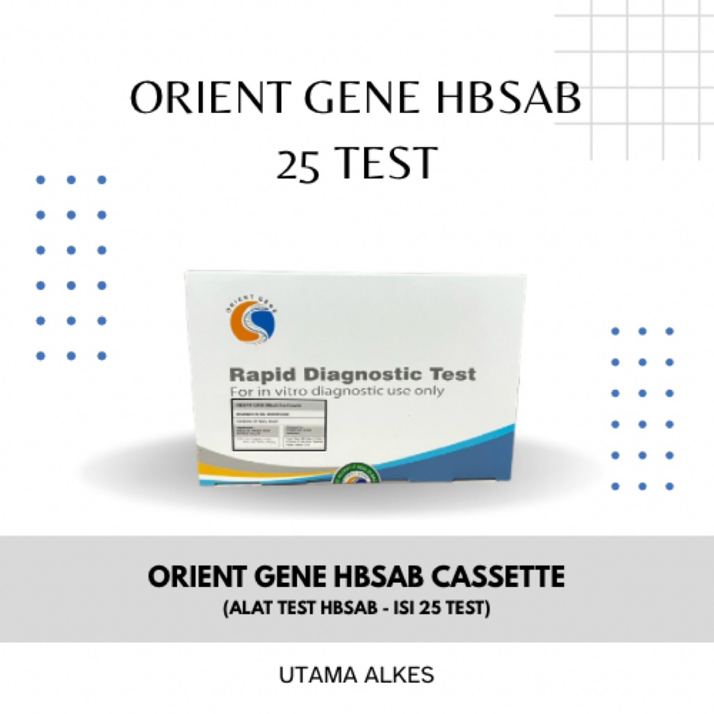 Orient Gene HBsAb Plasma Orient ISI 25 ORIENT GENE