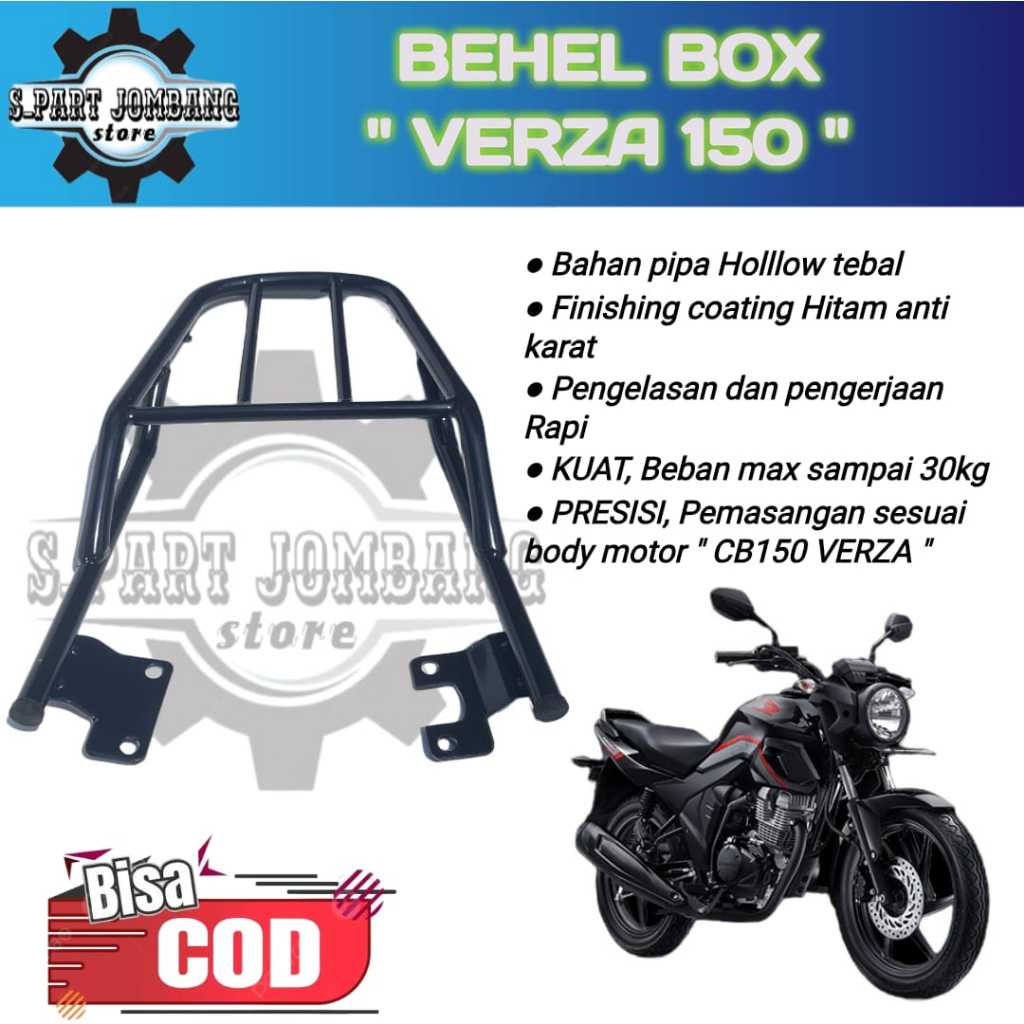 Bracket Breket Box Motor CB150 VERZA Begel Behel Belakang Honda Verza