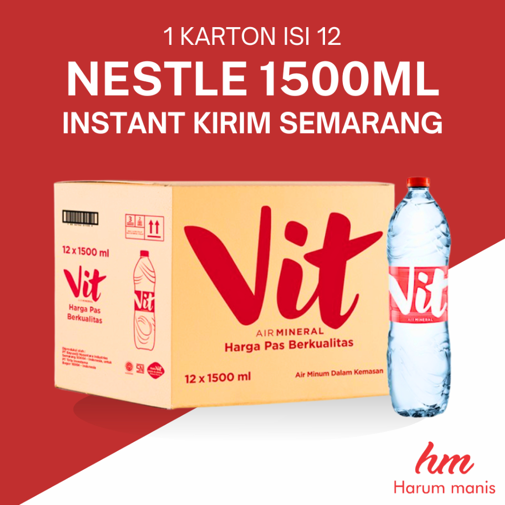 

Vit Air Mineral Botol Besar 1500mlx12 Kirim Instant Semarang
