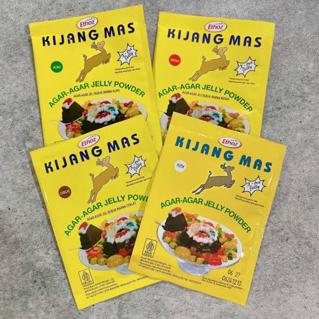 

agar agar kijang mas coklat/merah/hijau/putih