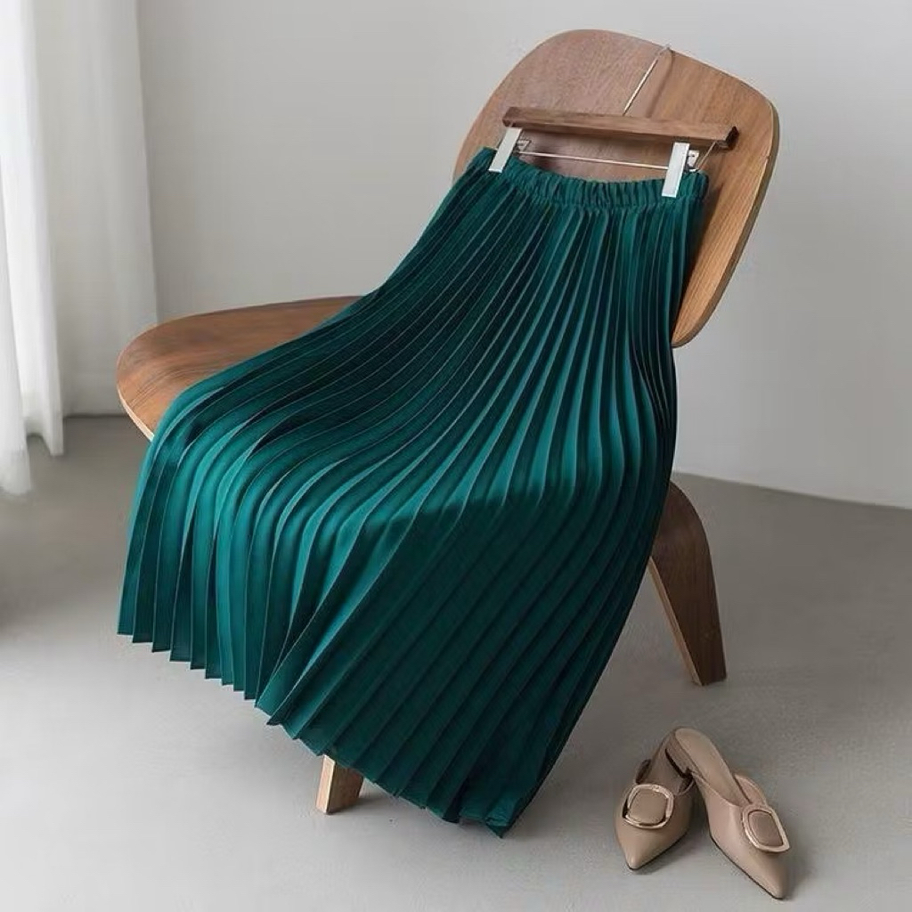 Rok bludru plisket / Rok bludru premium panjang / Rok bludru plisket panjang premium / Rok bludru pl