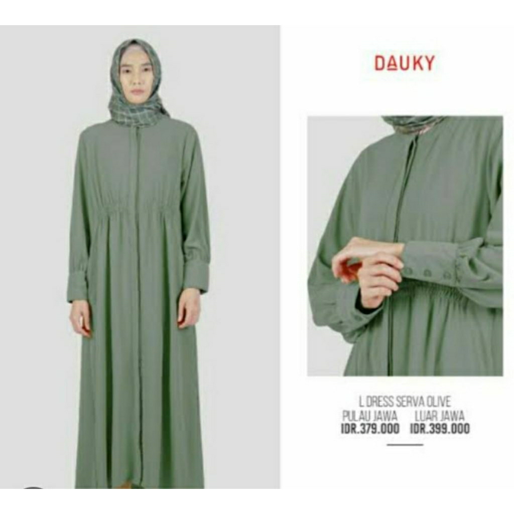 DAUKY L DRESS SERVA OLIVE