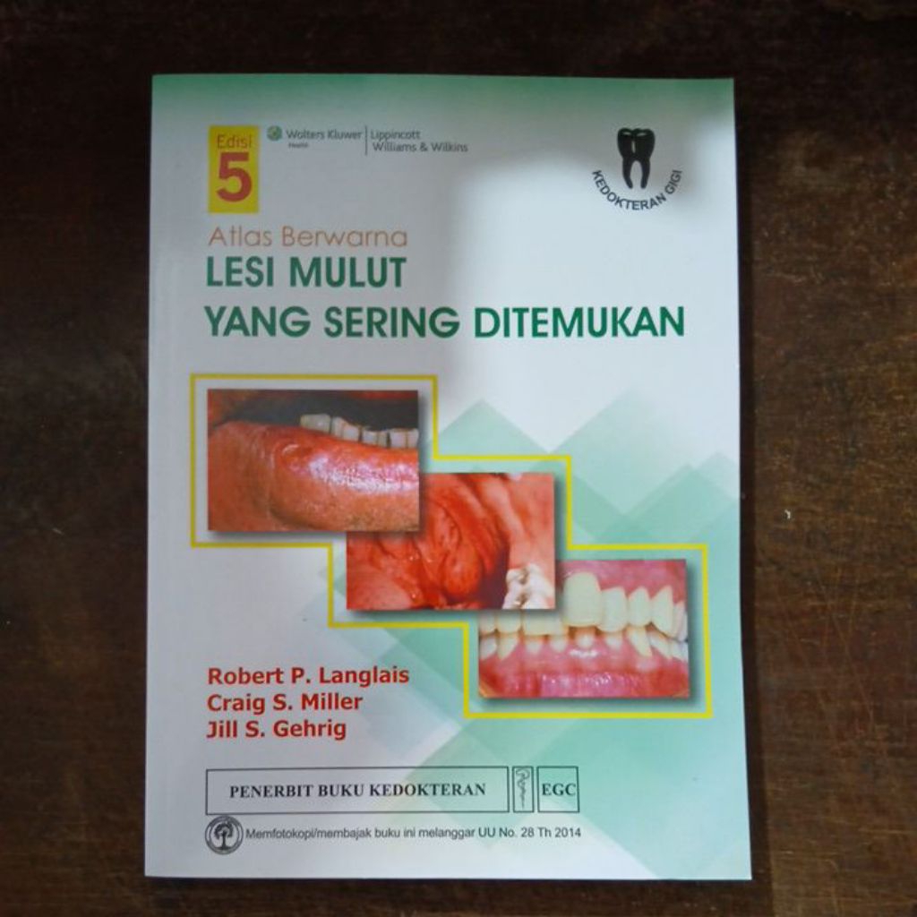 Buku Original Atlas Berwarna Lesi Mulut Yang Sering Ditemukan Edisi 5 ~ EGC