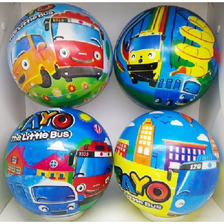 Promo Bola Karet Karakter TAYO/Bola Karet Ukuran 22Cm