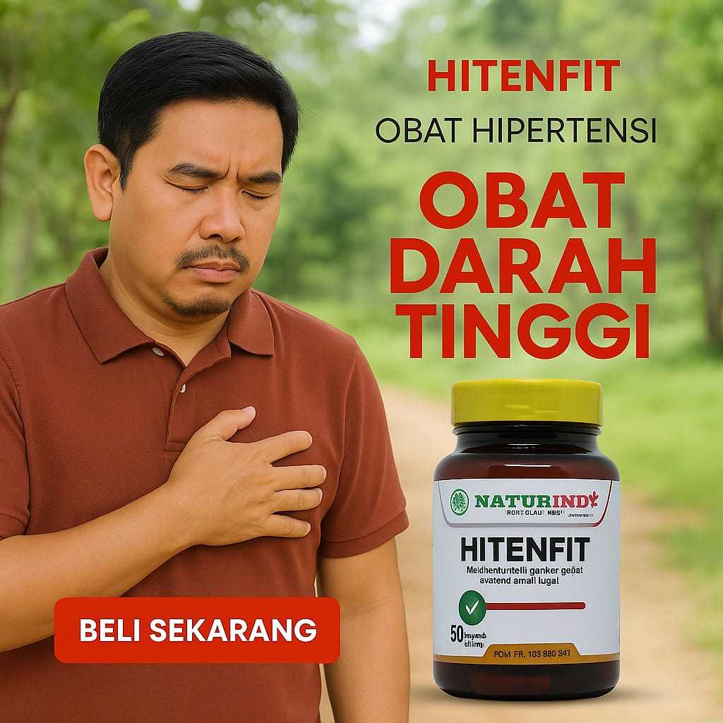 NATURINDO HITENFIT OBAT DARAH TINGGI HITENFIT HERBAL HIPERTENSI NATURINDO