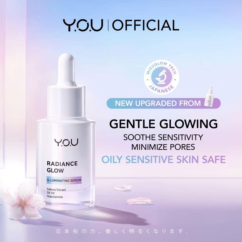 YOU Radiance Glow IIluminating serum Brightening Vitamin C Niacinamide Gentle glowing skincare