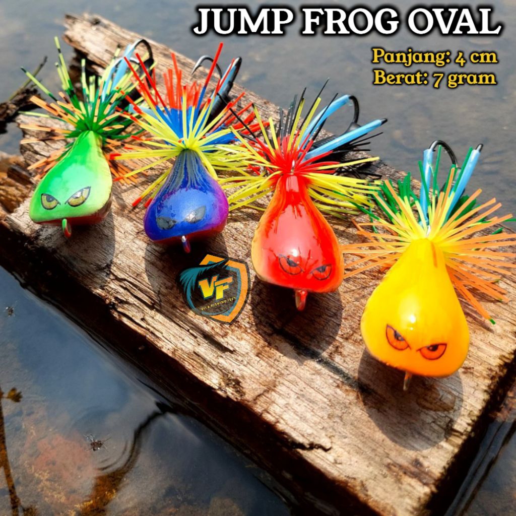 Jump frog oval lure