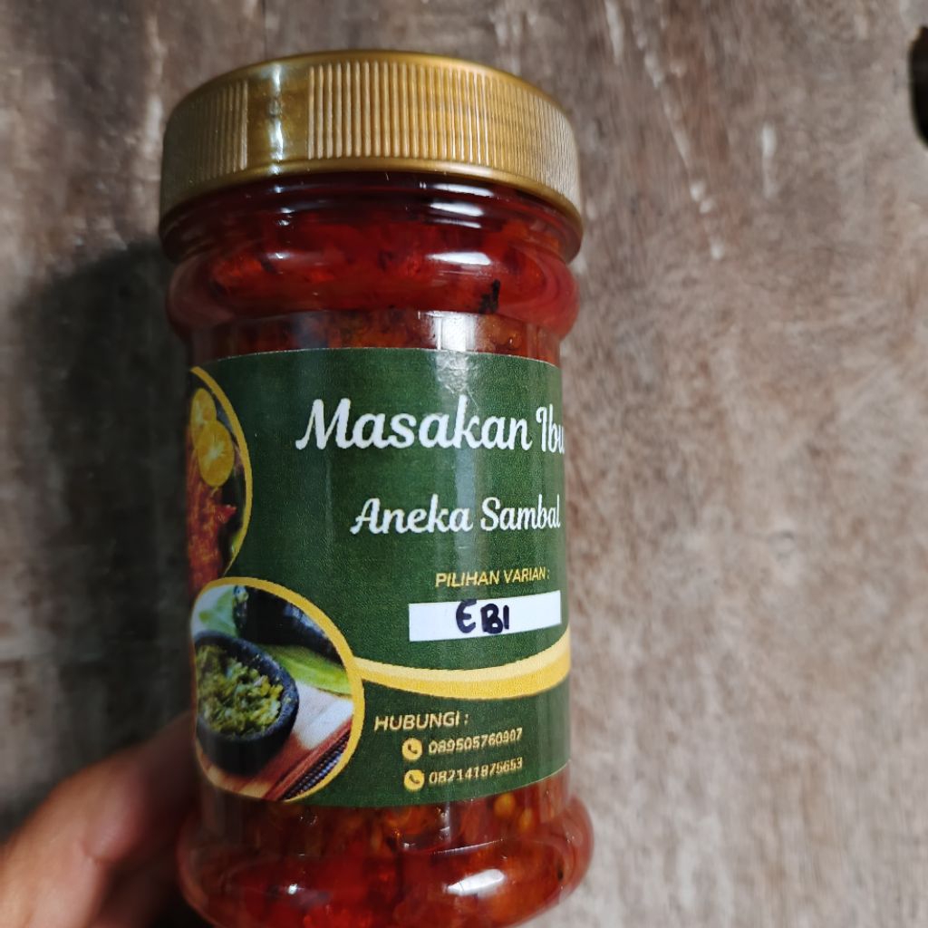 

Sambal ebi pedas, gurih
