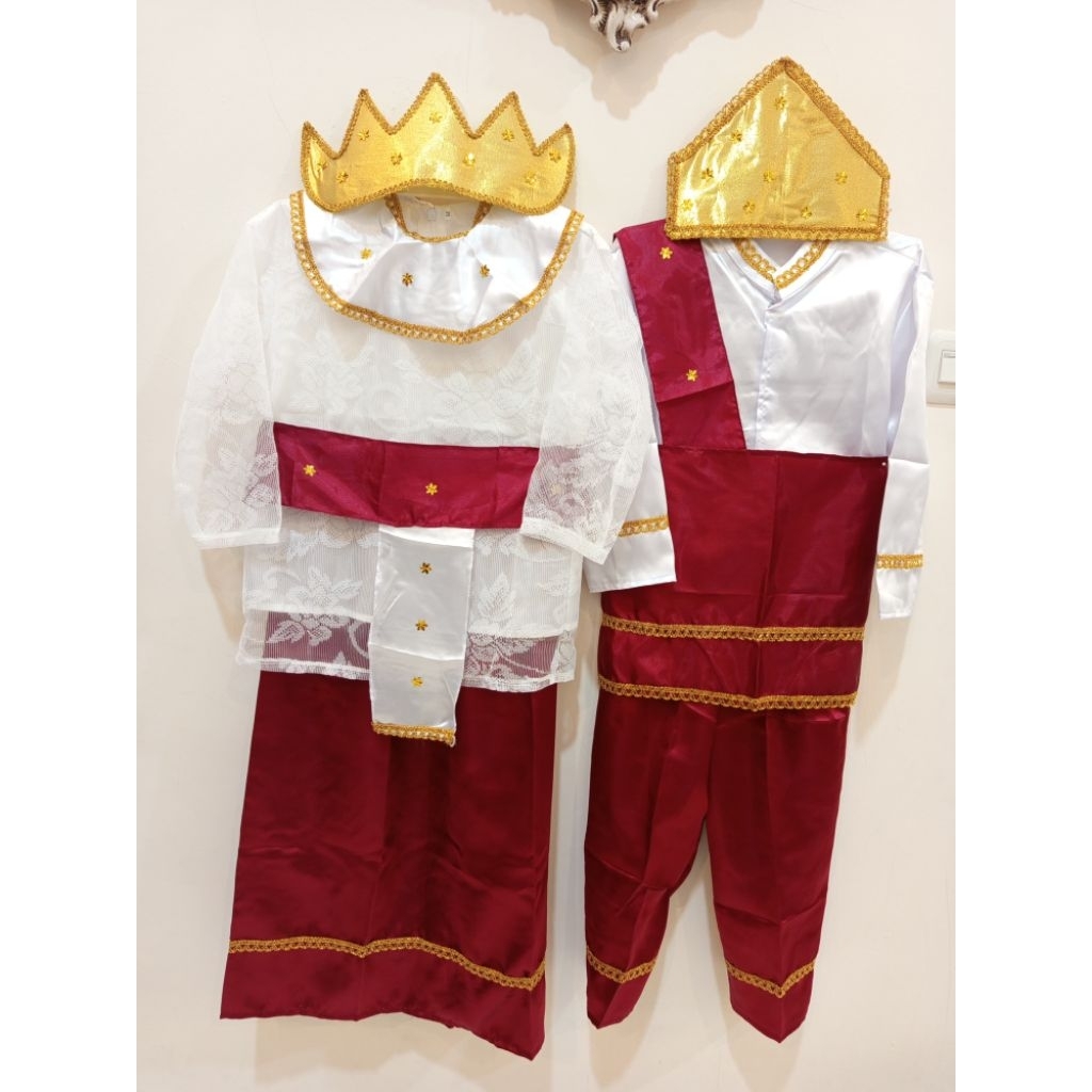 Baju Adat Lampung Anak TK SD Laki dan Perempuan / Baju Adat Lampung / Pakaian Adat Lampung