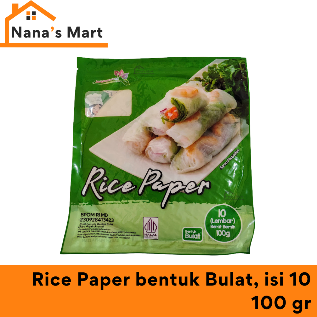 

Rice Paper BULAT isi 10 Lembar/ Banh Trang High Quality Rice Paper/ Kulit Lumpia Vietnam Rice Paper/ Rice roll spring roll/ Salad Wrap
