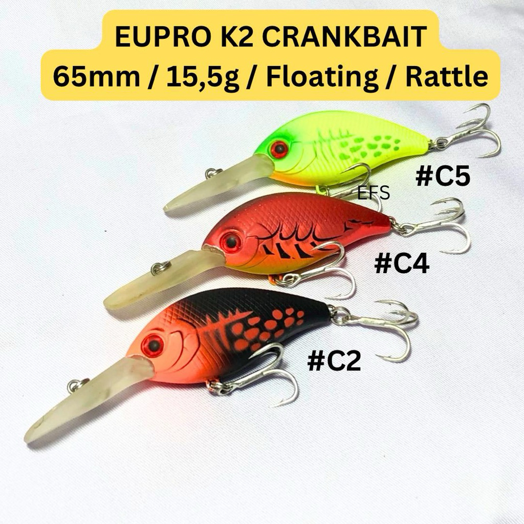 Minnow Crankbait Minnow Eupro K2 Crankbait 65mm