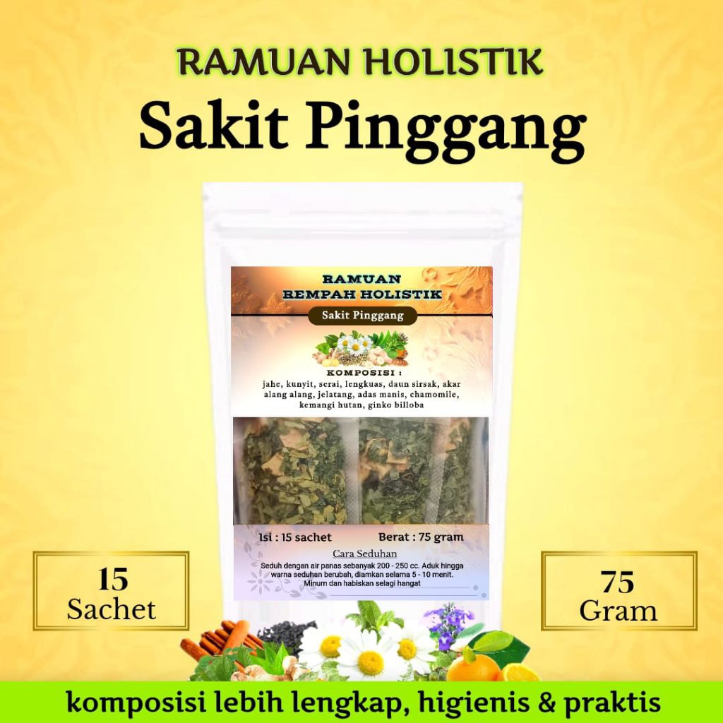 

DETOX,SAKIT PINGGANG,RAMUAN HOLISTIK daun sirsak,akar alang,chamomile,kunyit,adas manis ,jahe,lada hitam,jelatang