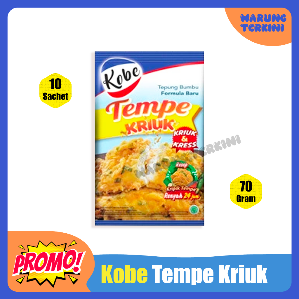 

Kobe Tempe Kriuk 70g 1 Renceng | Tepung Bumbu Kriuk & Kress