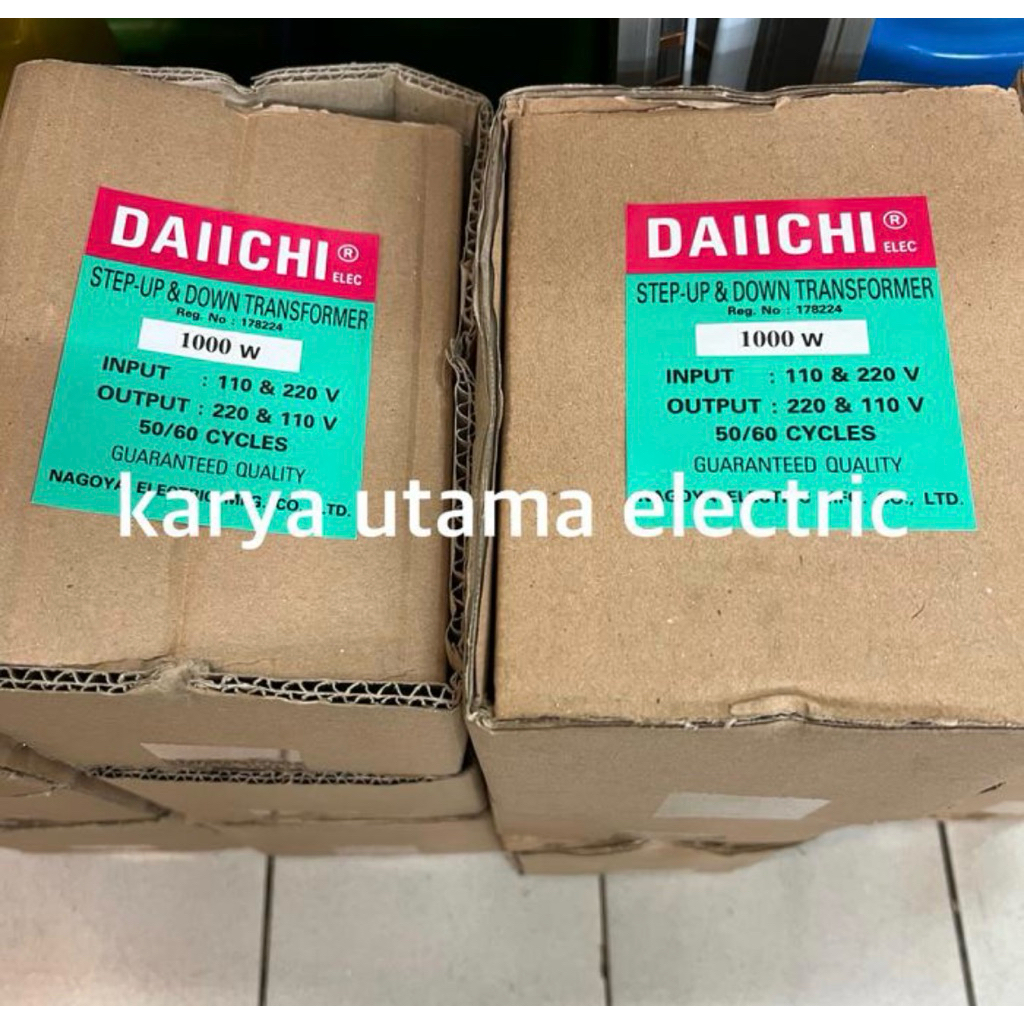 trafo step up and down 1000W daichi 220v-110v travo step up step down 1000Watt