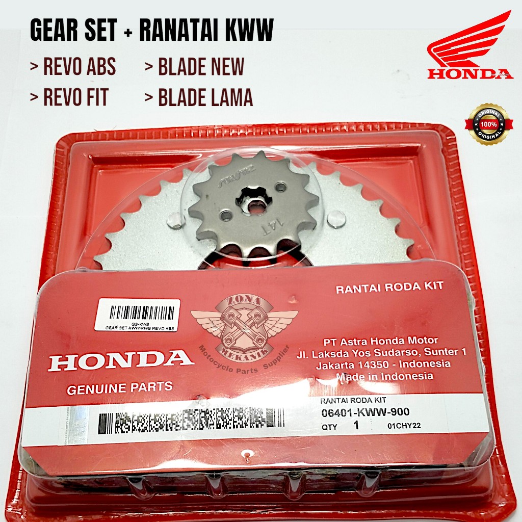 Gear Set Blade New Revo 110 New Original Honda Gear Set KWW Drive Chain Kit KWW
