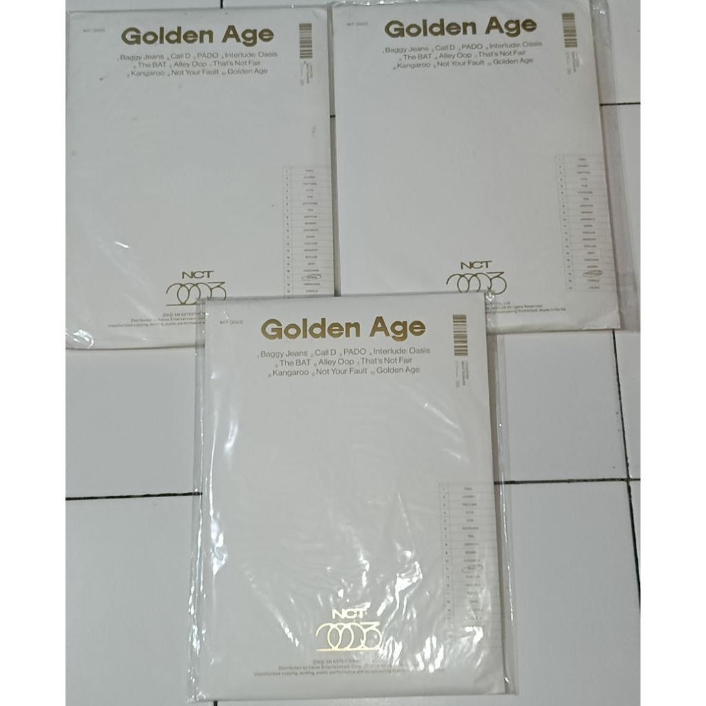 [BACA DESKRIPSI SEBELUM MEMBELI) ALBUM SEALED NCT 2023 GOLDEN AGE COLLECTING YANGYANG JAEMIN MARK NC