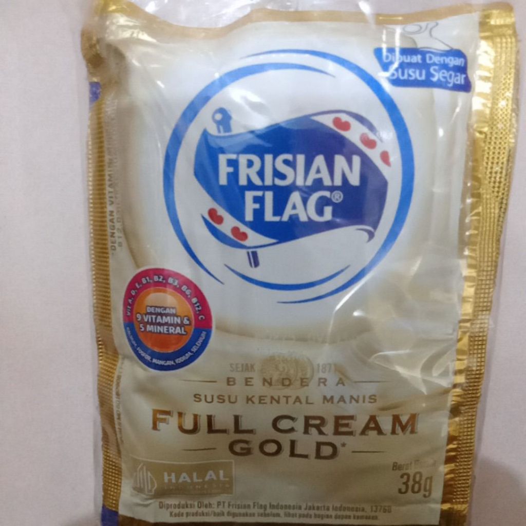 

Susu Kental Manis Frisian Flag Full Cream Gold Renteng Isi 6 Sachet 38gr