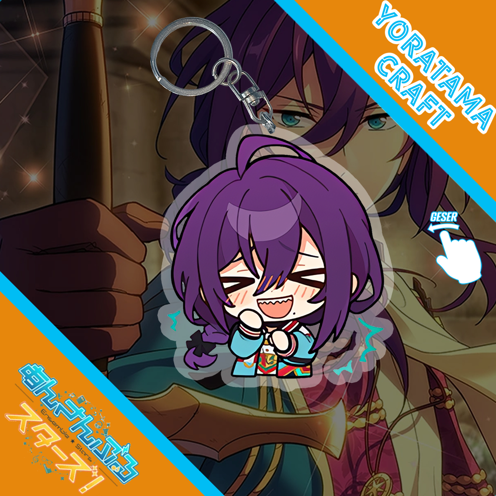 Gantungan Kunci Mayoi Ayase Ensemble Stars, Keychain Anime Game